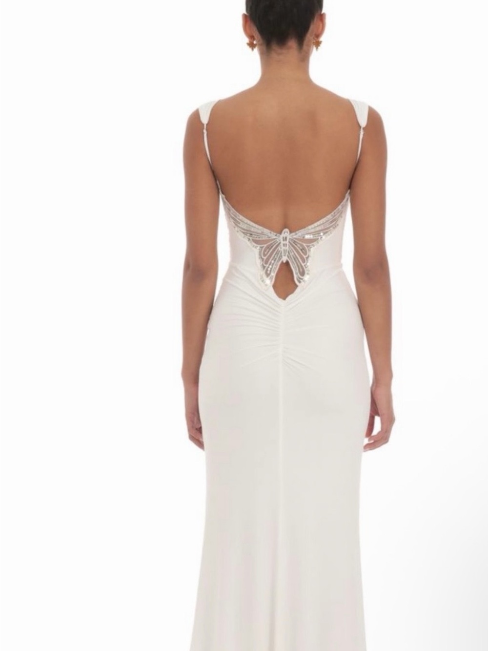 Lucy in the Sky Back Sequin Butterfly Maxi Dress